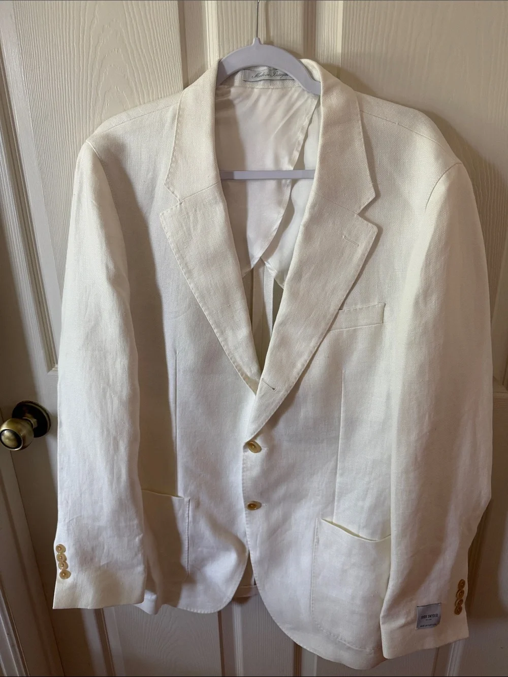 Todd Snyder White Birch Linen Madison Jacket Sz 44L. New